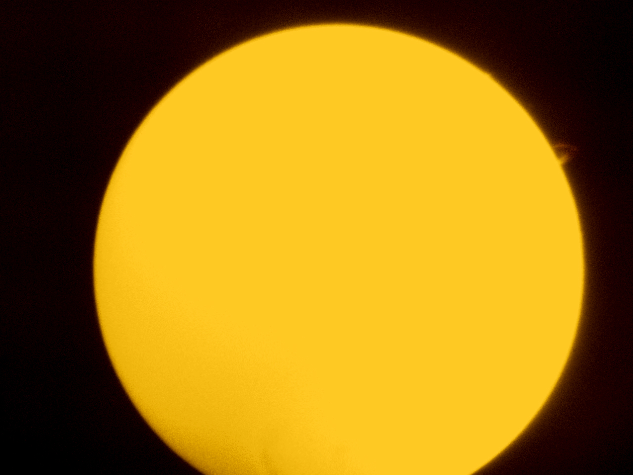 Protubérances sur le Soleil - Photo de Jean-Marie Bolle