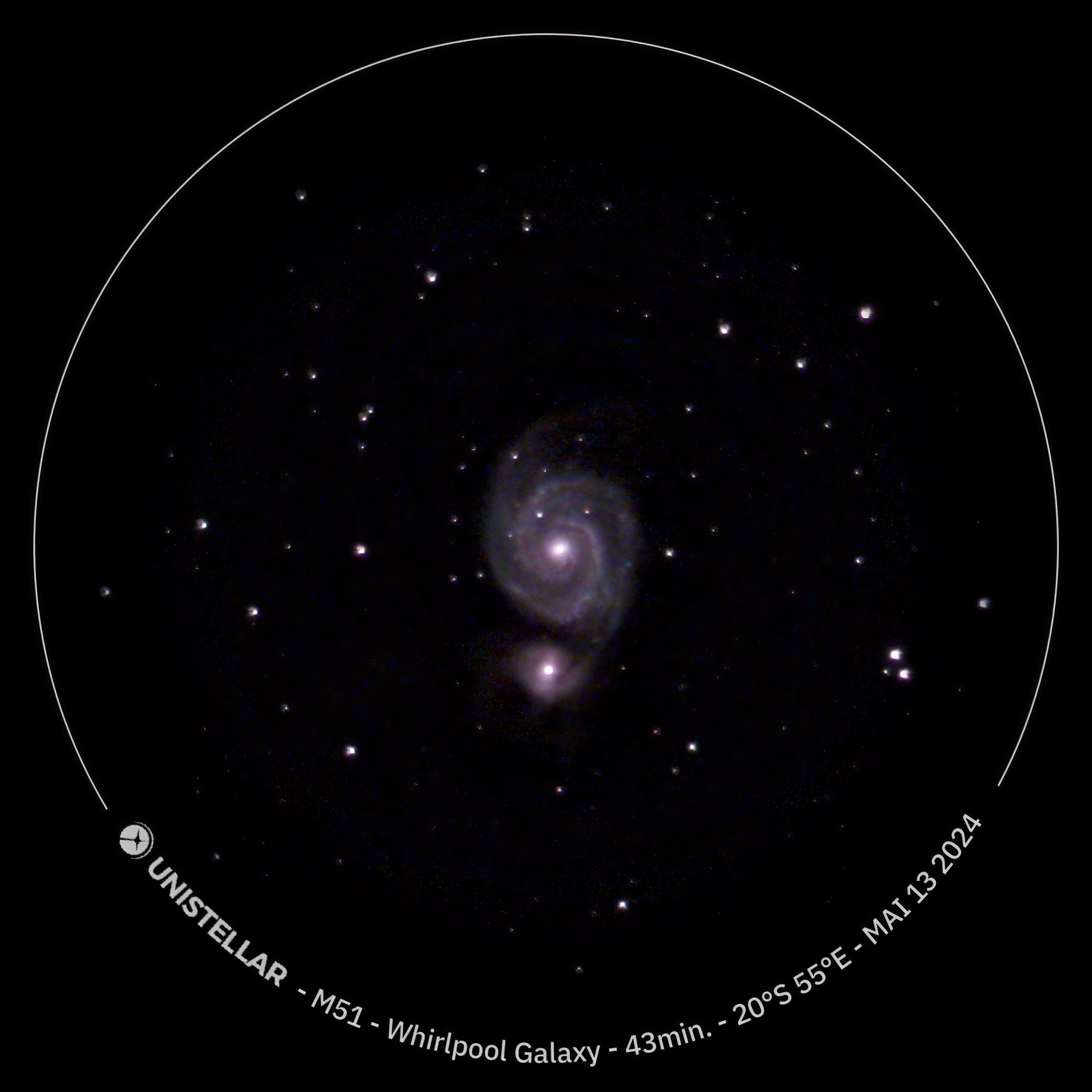 M 51 - Photo de Jean Marie Bolle
