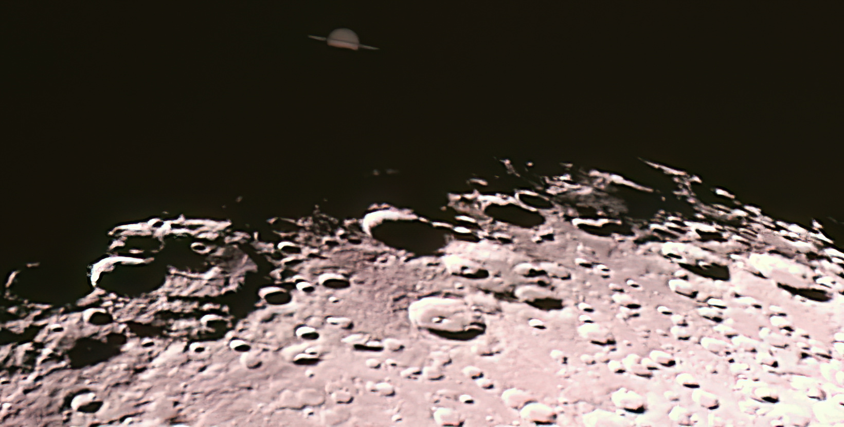 Occultation de Saturne - Photo de Jean Marie Bolle